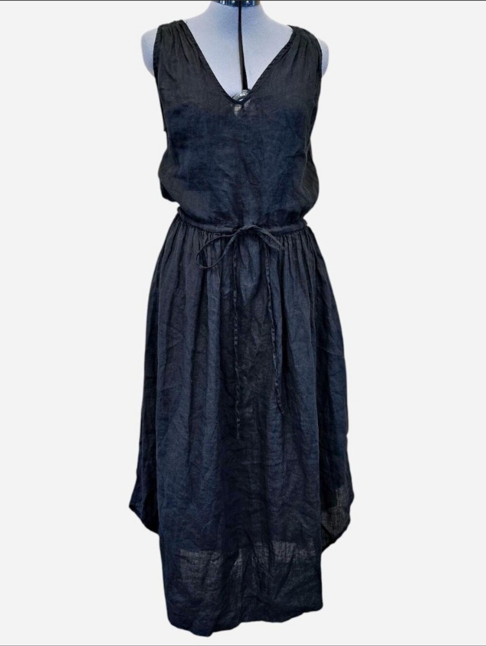 CP Shades Sleeveless Linen Tank Dress xs
